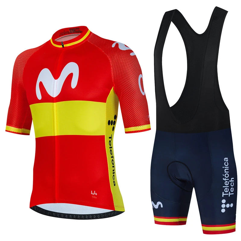 Movistar Fahrradtrikot Set Kurzarm Spanien Herren – clever-campen Ansicht 4
