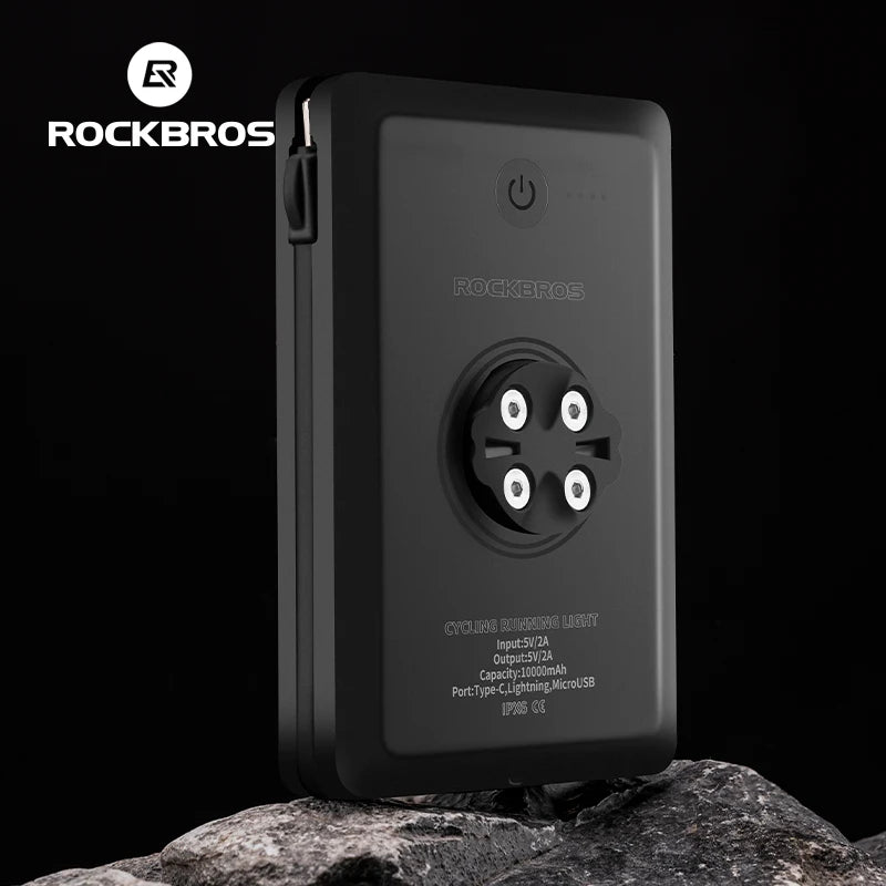 ROCKBROS Fahrrad Powerbank Lampe 10000mAh mit USB-C – clever-campen Ansicht 6