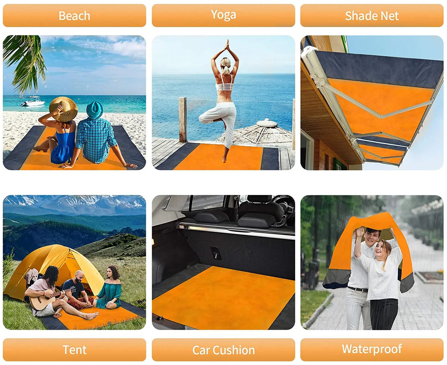 Wasserdichte Stranddecke 200x210 cm – clever-campen Ansicht 6