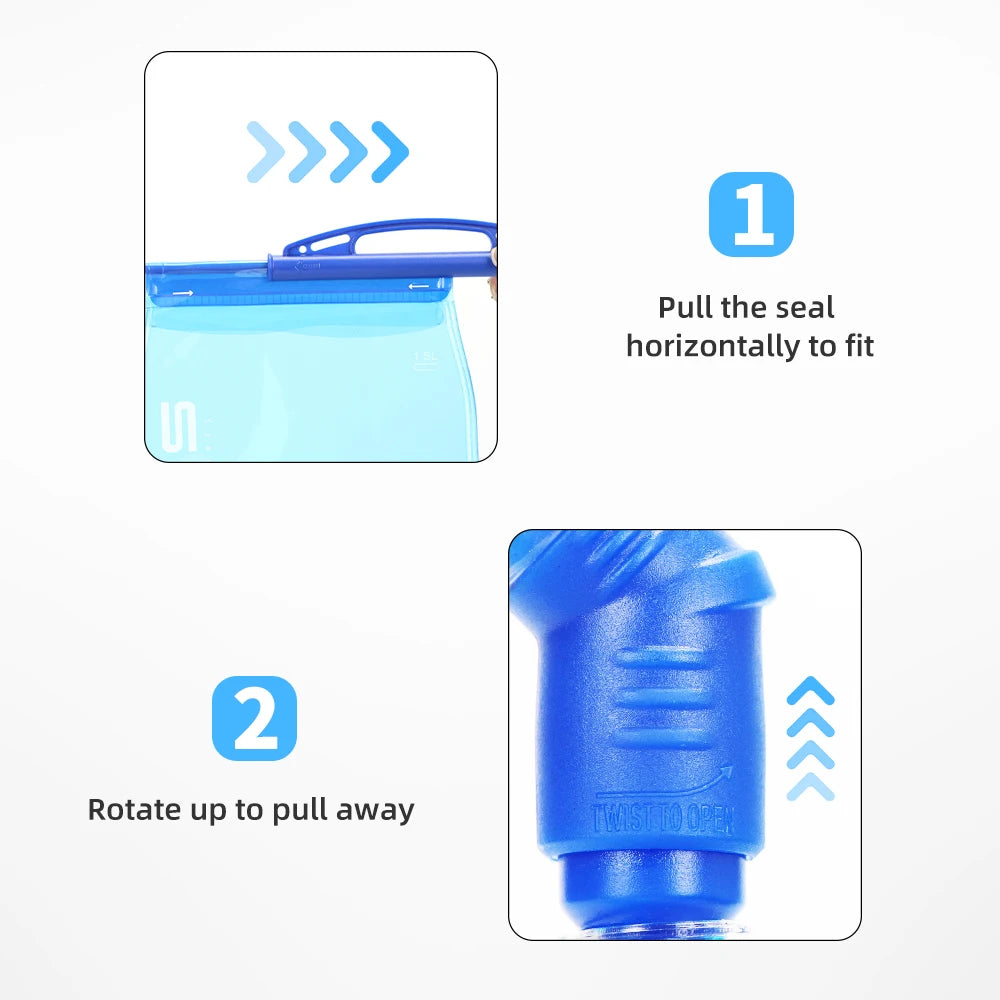 WRELS Trinkblase 1L/2L/3L für Outdoor und Camping – clever-campen Ansicht 3