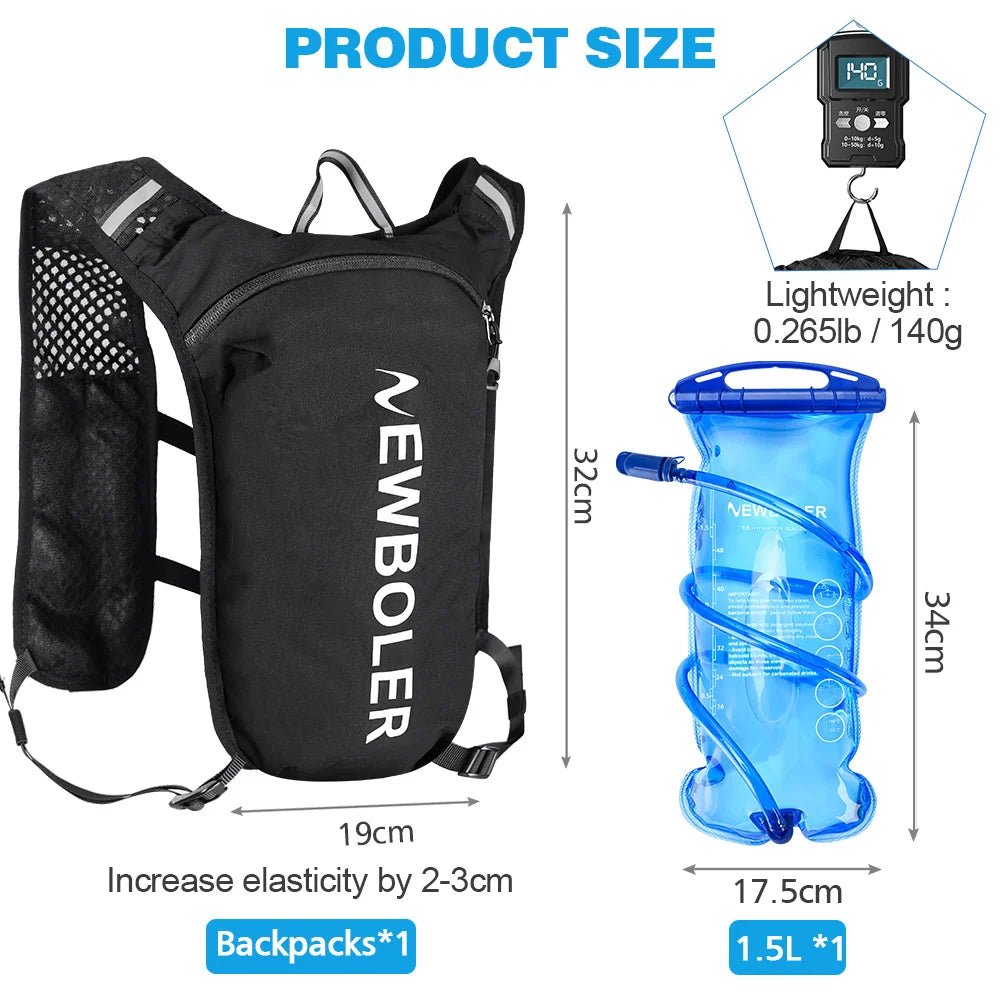 Ultra Leichter Trinkrucksack mit Wasserblase – clever-campen Ansicht 3