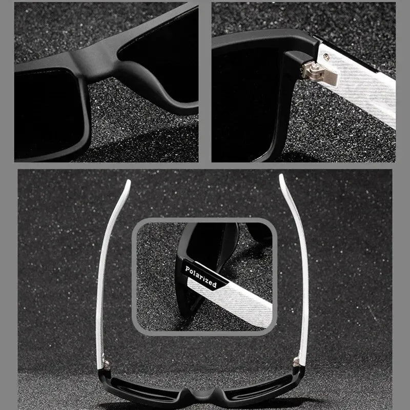 Polarisierte quadratische Sonnenbrillen UV400 für Outdoor – clever-campen Ansicht 4