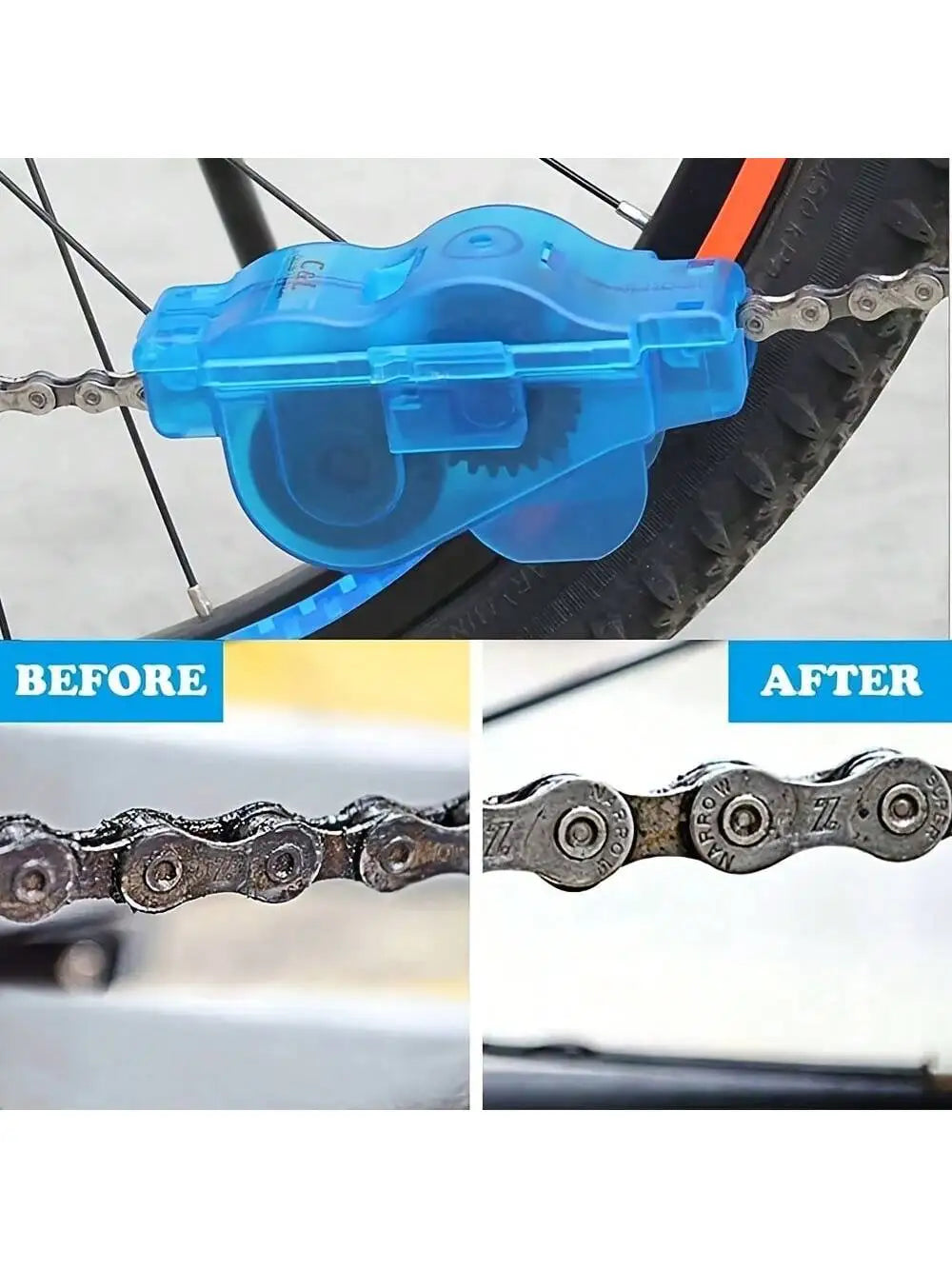 Tragbares MTB Kettenreinigungsset für Fahrräder – clever-campen Ansicht 3
