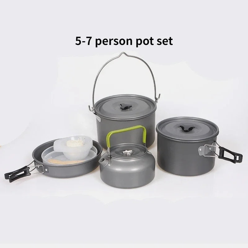 Leichtes Camping Kochgeschirr Set für 1-7 Personen – clever-campen Ansicht 5