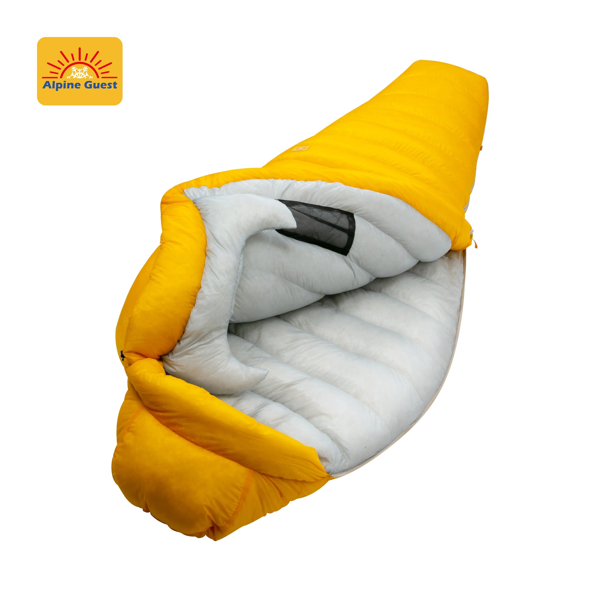 Alpine Guest Mumienschlafsack 10D Nylon 800+FP Daunen – clever-campen Ansicht 2