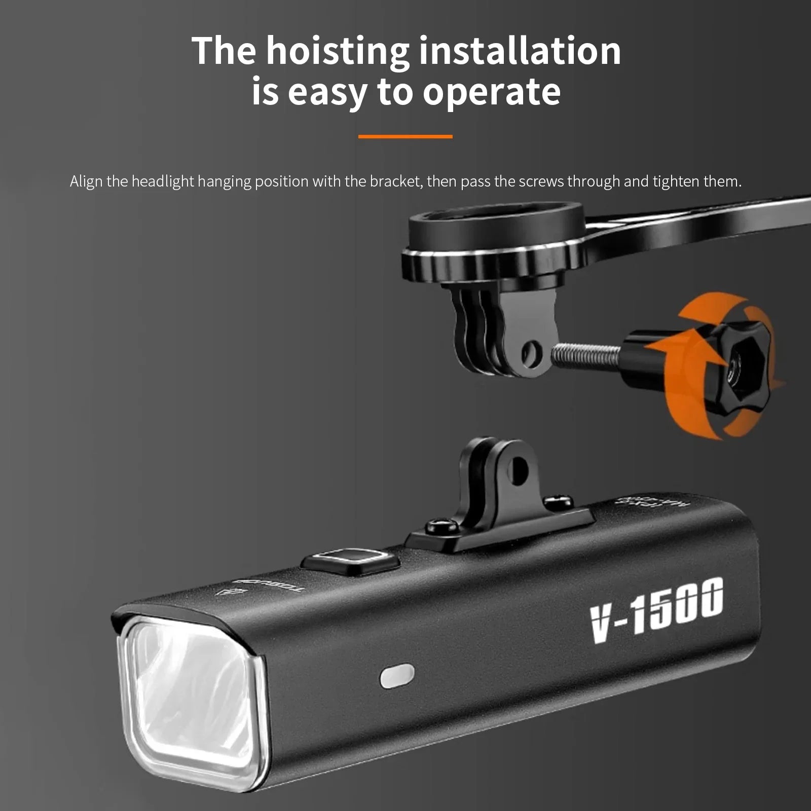 TOSUOD Fahrrad Frontlicht 1500 Lumen USB Wiederaufladbar – clever-campen Ansicht 3