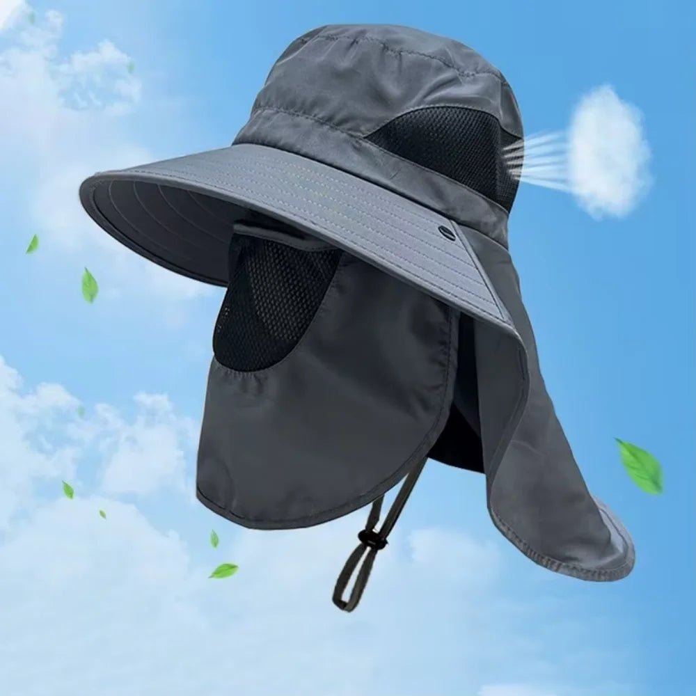 Wander-Cap mit UV-Schutz und Nackenklappe für Outdoor – clever-campen Ansicht 2