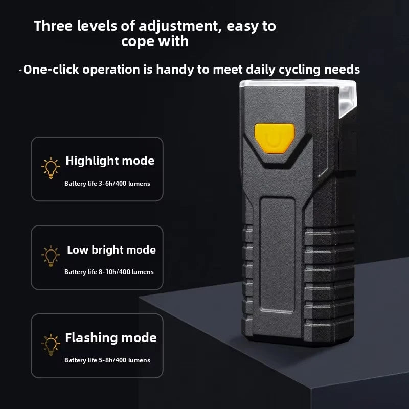 400 Lumen LED Fahrradlampe mit USB-C Aufladung – clever-campen Ansicht 5