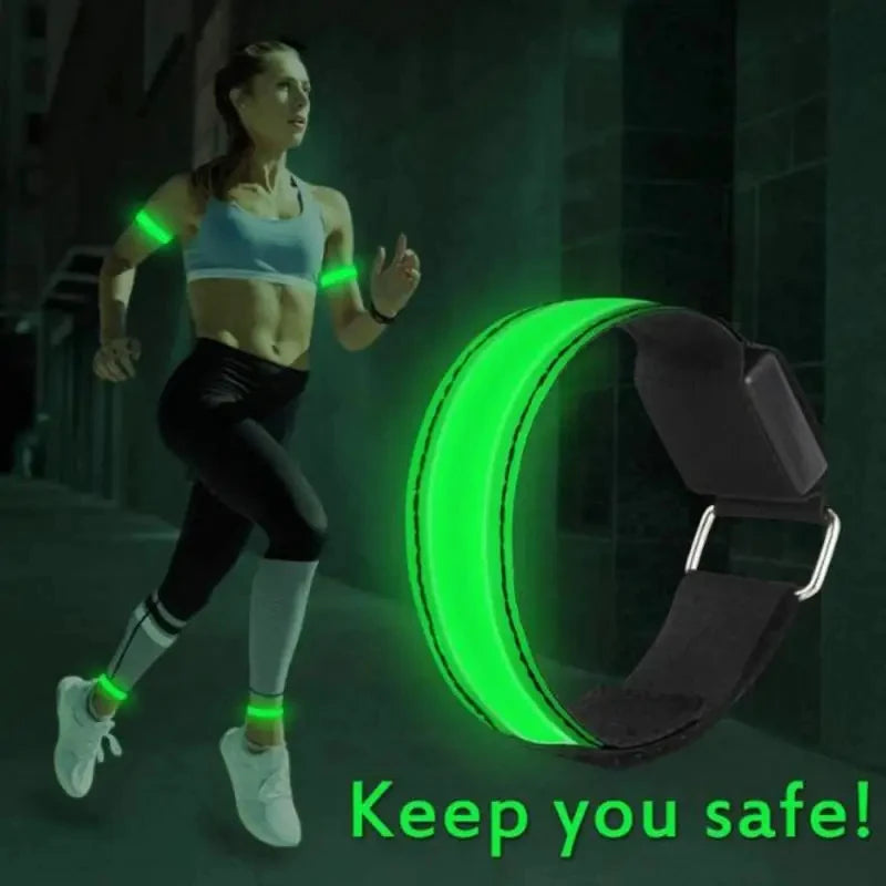 LED Sicherheitsarmband USB wiederaufladbar für Outdoor-Sport – clever-campen Ansicht 2