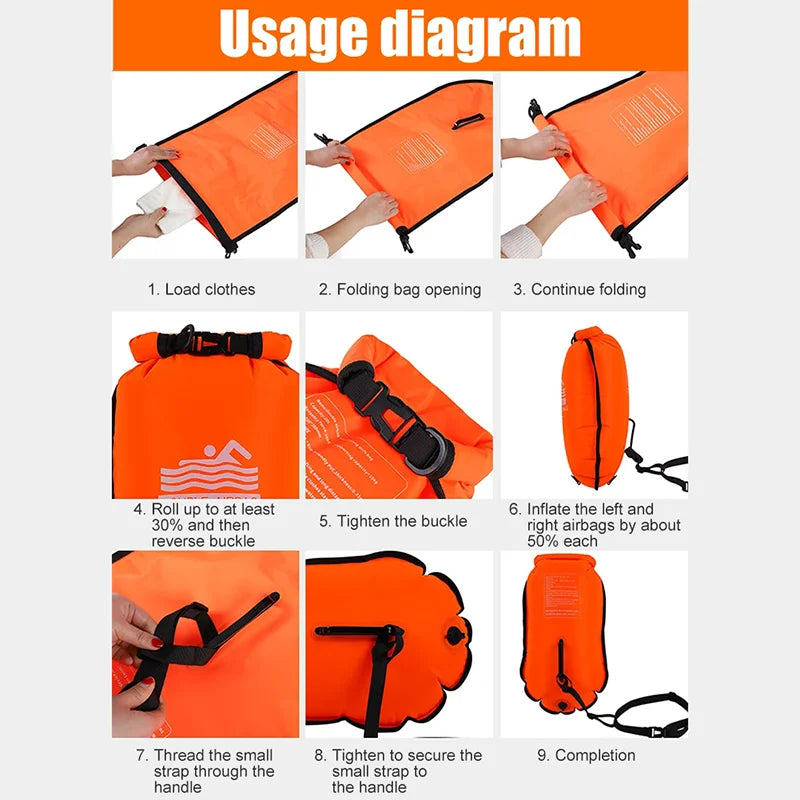 20L Schwimmboje mit Doppel-Luftkammer für Wassersport – clever-campen Ansicht 5