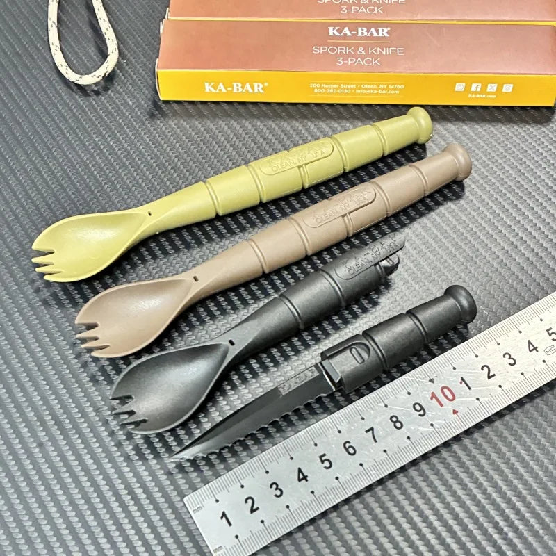 Taktisches Mini Besteckset EDC für Camping & Outdoor