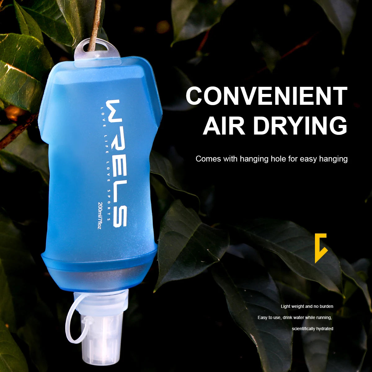 WRELS Outdoor Sport Trinkflasche faltbar für Camping – clever-campen Ansicht 4