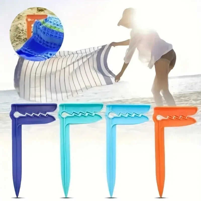 Praktische Strandtuch-Halter für Picknick & Outdoor