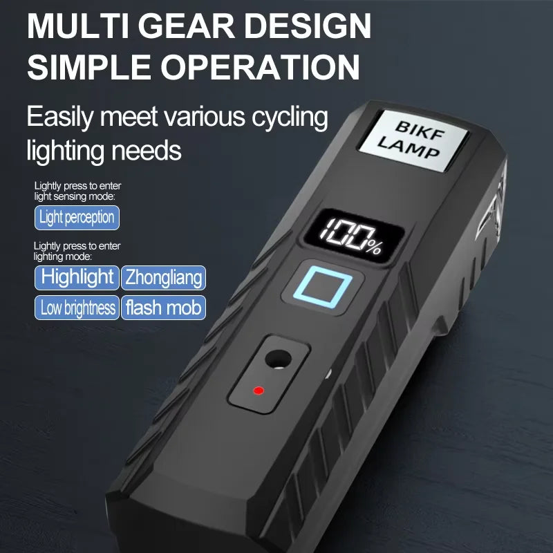 USB Wiederaufladbare Fahrradlampe mit Auto Lichtsensor – clever-campen Ansicht 6