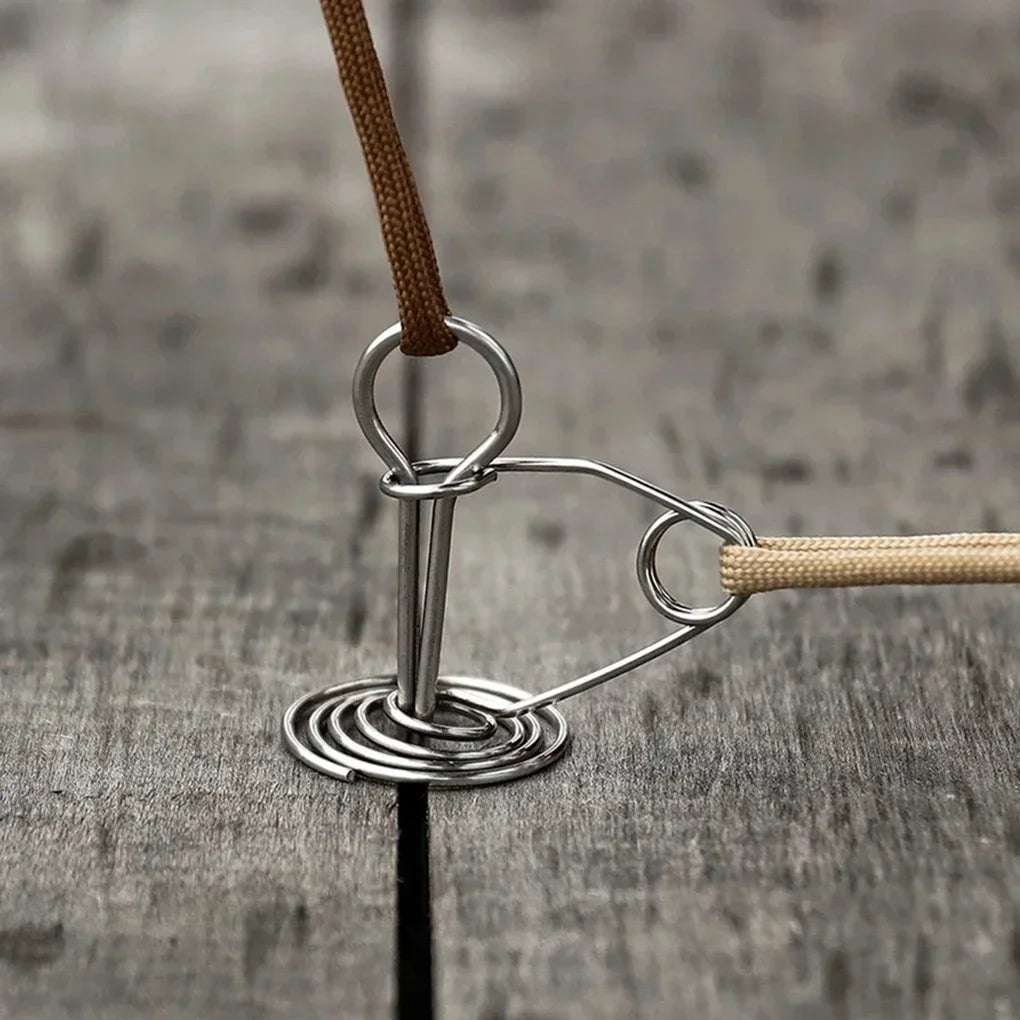 Spiral Zeltstangen, Winddichte Bodenanker, Stahlschrauben – clever-campen Ansicht 5