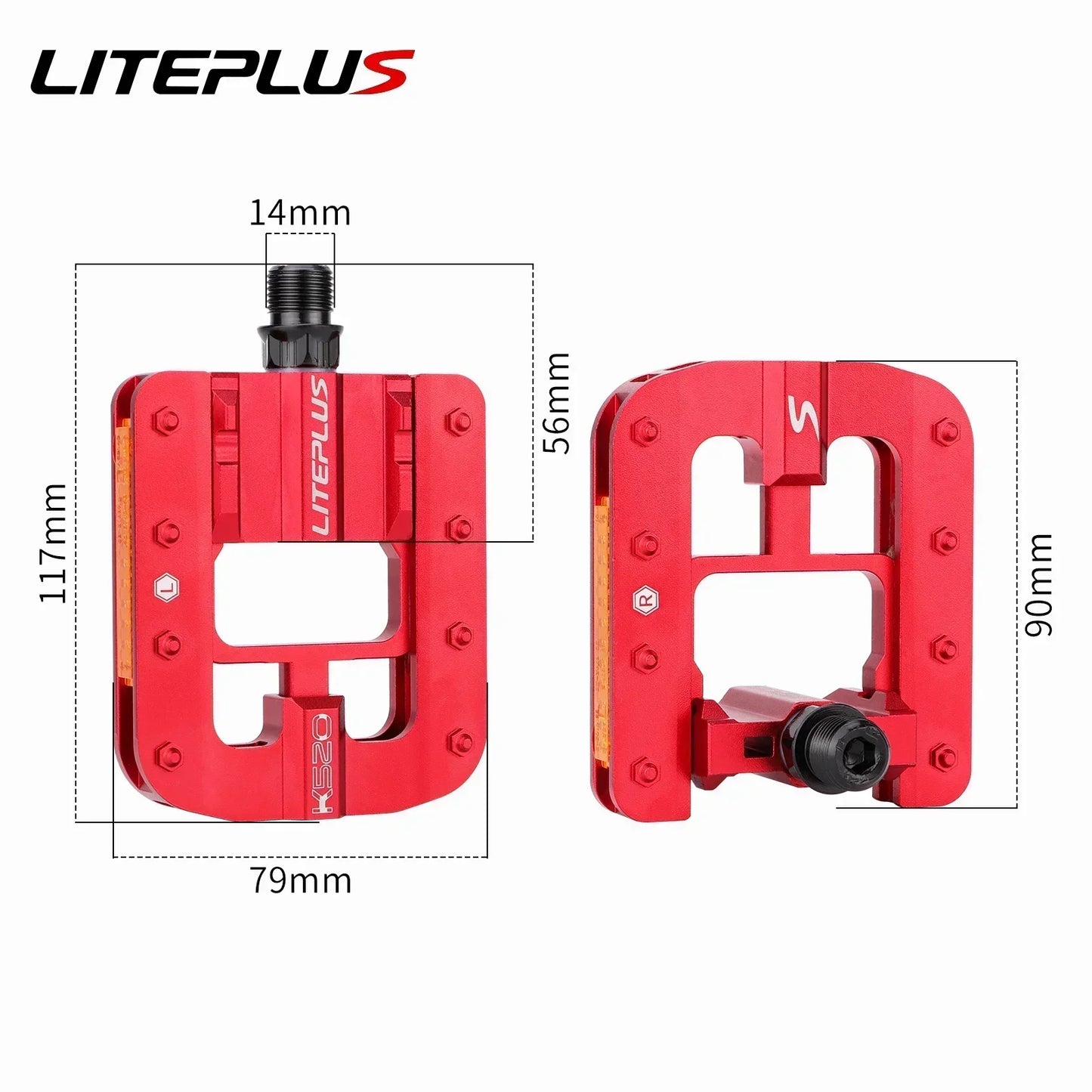 Liteplus Faltbare Fahrradpedale aus Aluminium – clever-campen Ansicht 4
