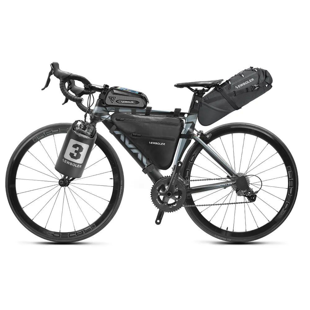 Wasserdichte Fahrradtasche 10L/13L für MTB und Rennrad – clever-campen Ansicht 6
