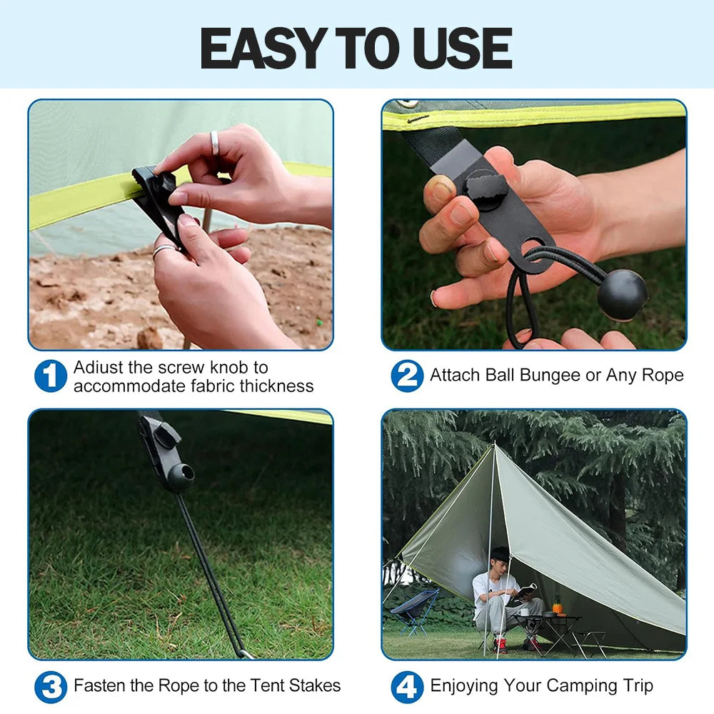 Zelt Clips Set 5 oder 40 Stück – Hochwertige – clever-campen Ansicht 4