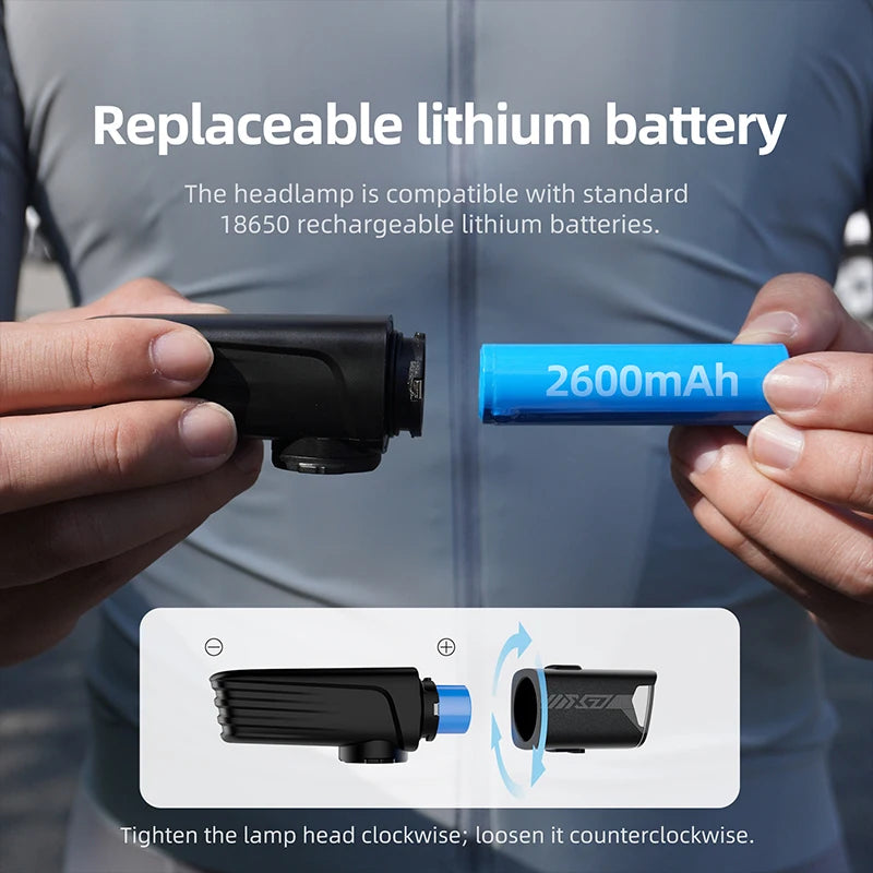 CYCLAMI X7 Smart Fahrradlicht USB Wiederaufladbar 1000 Lumen – clever-campen Ansicht 5