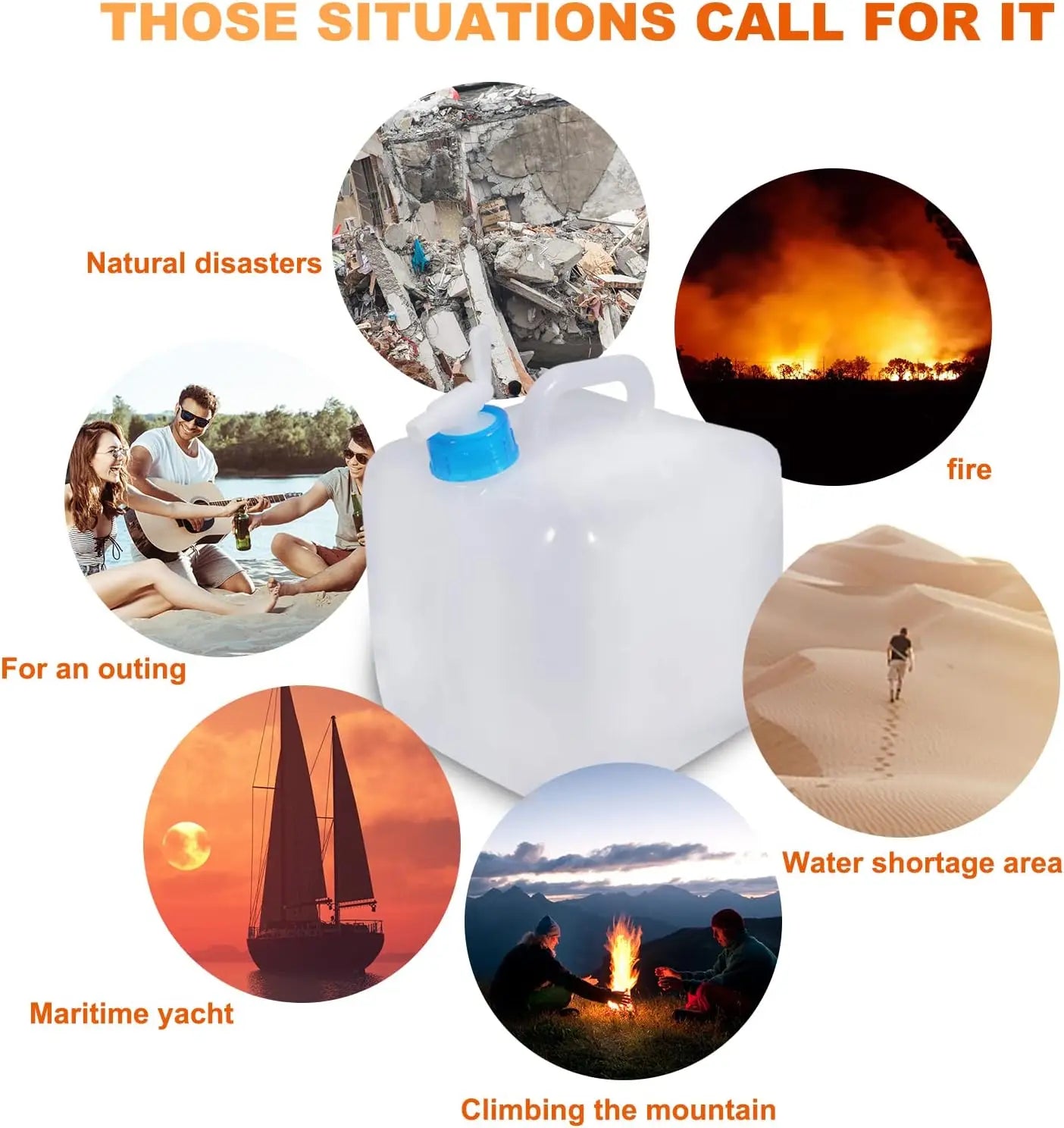 Tragbar Wasserbeutel 5-20l Faltbarer Wassersack – clever-campen Ansicht 5