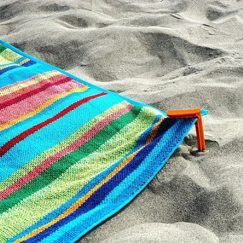 Praktische Strandtuch-Halter für Picknick & Outdoor – clever-campen Ansicht 3