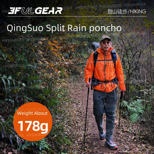 3F UL GEAR QingSuo Spilt Regenponcho - Ultraleicht – clever-campen Ansicht 2