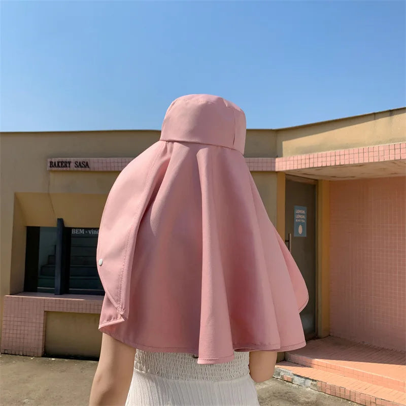 Damen Sonnenhut mit UV-Schutz und grossem Rand – clever-campen Ansicht 6