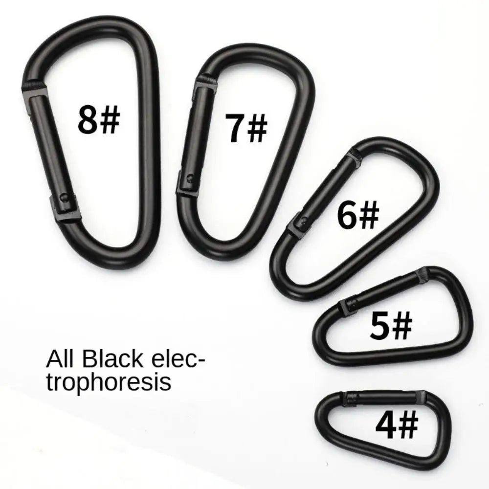 Schwarze Karabinerhaken für Camping und Outdoor – clever-campen Ansicht 6