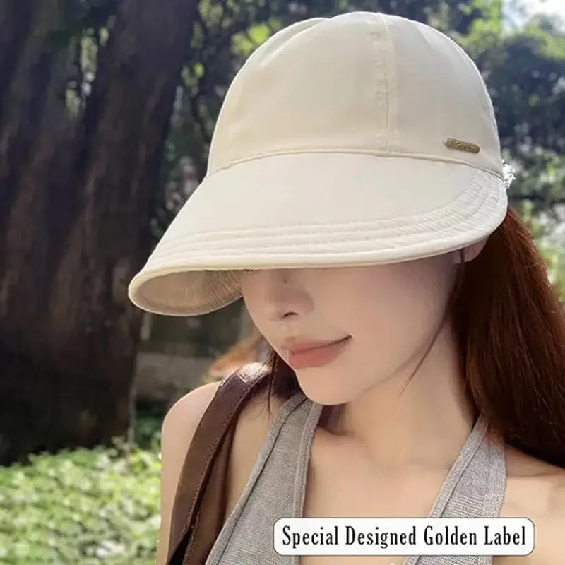 Damen Faltbare Sonnenmütze mit UV-Schutz – clever-campen Ansicht 5