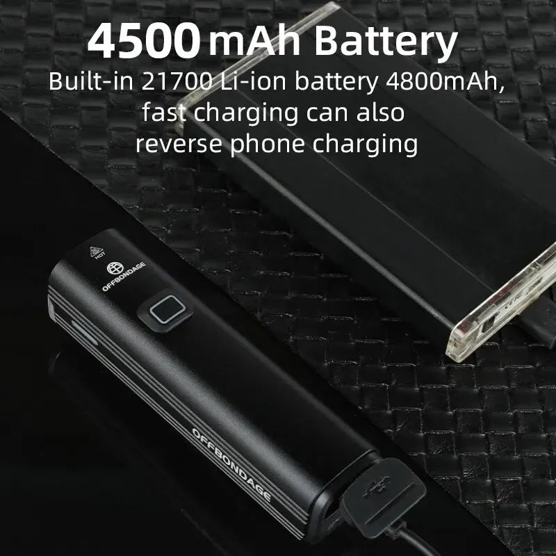 OFFBONDAGE 1000 Lumen Fahrradlicht mit Power Bank – clever-campen Ansicht 4