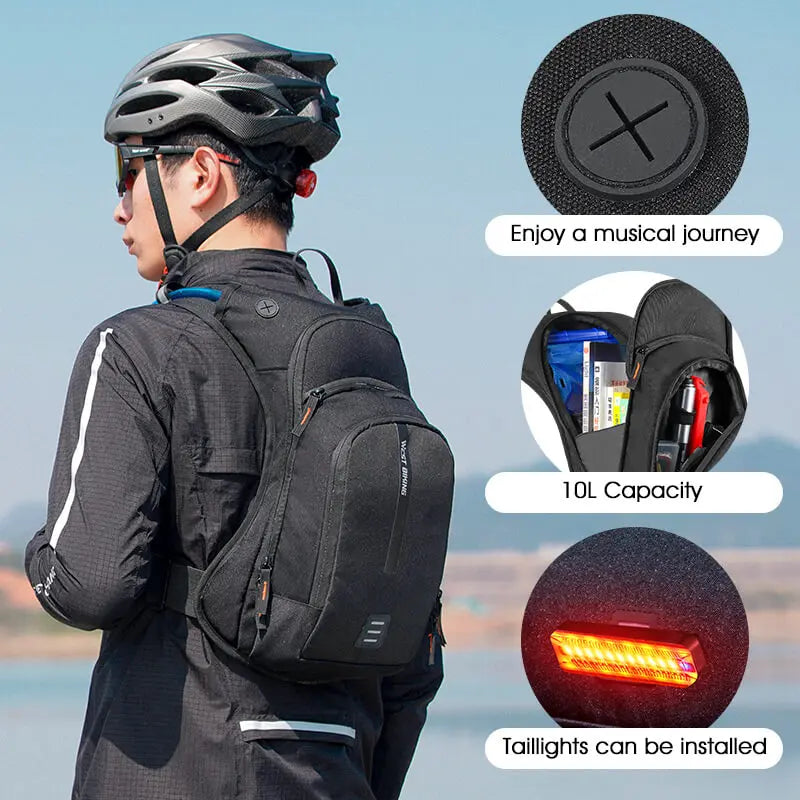 WEST BIKING 10L Trinkrucksack mit Wasserblase – clever-campen Ansicht 6