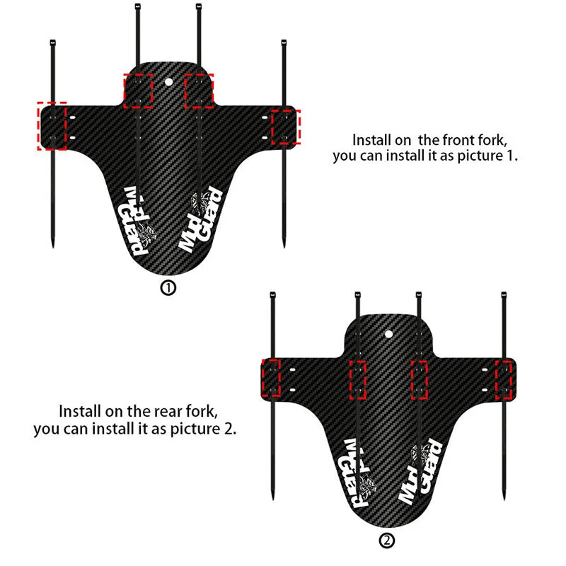 Fahrrad Mudguard Set für Mountainbikes – Schutz vor Schmutz – clever-campen Ansicht 4