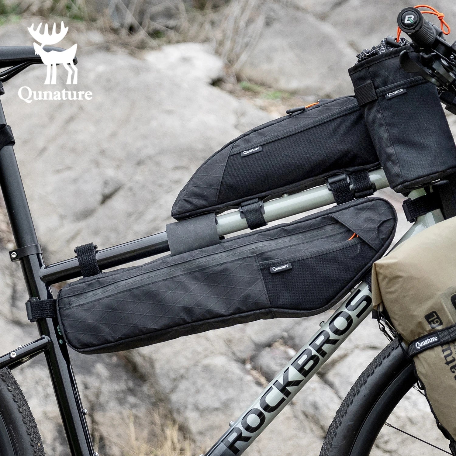 Wasserdichte Fahrradrahmentasche für Bikepacking – clever-campen Ansicht 6