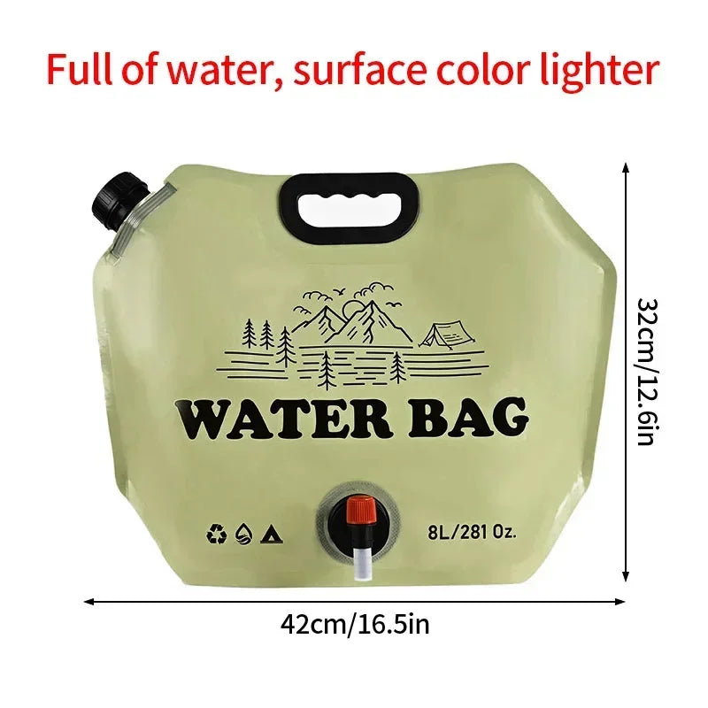 Faltbare Wasserblase 8L für Outdoor-Aktivitäten – clever-campen Ansicht 6