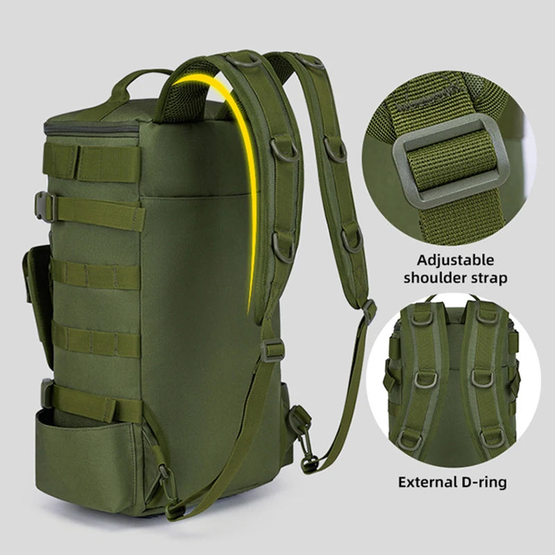 Taktischer Angelrucksack mit Rutenhaltern – clever-campen Ansicht 4