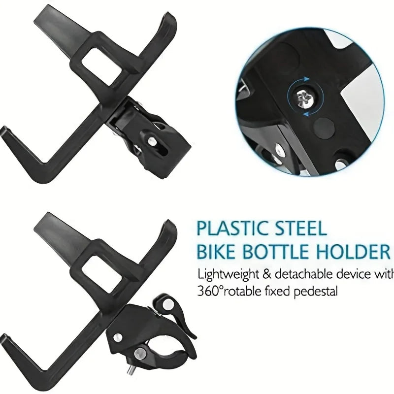 360° drehbarer Fahrrad-Wasserflaschenhalter für E-Scooter – clever-campen Ansicht 6