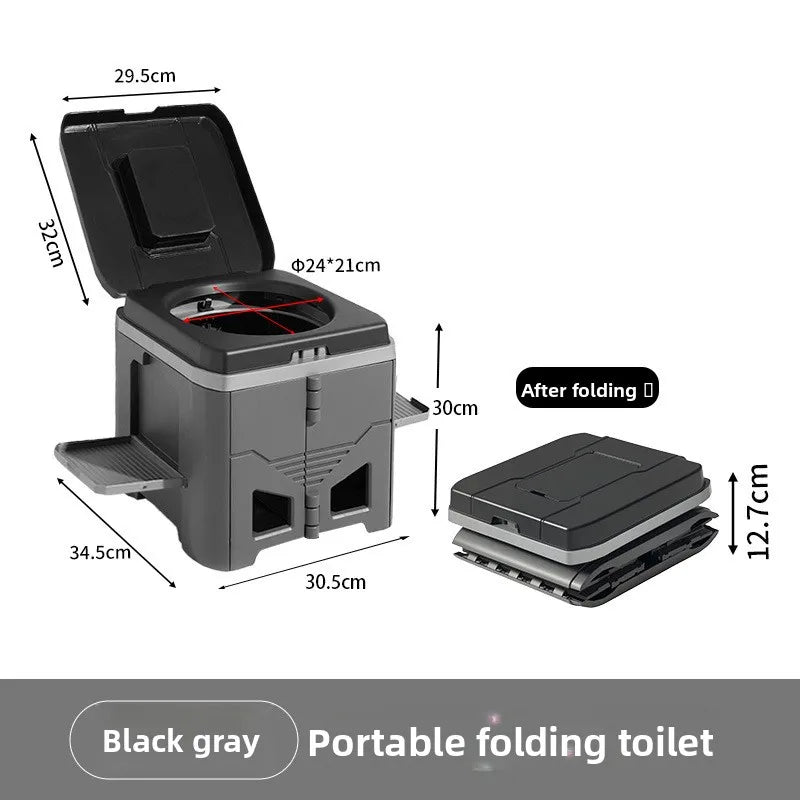 Faltbare Camping-Toilette für Erwachsene, mobil – clever-campen Ansicht 5