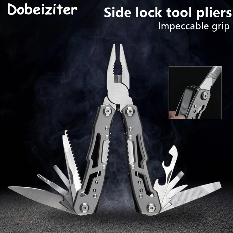 Camping Multitool Edelstahl Klappmesser mit Zangenfunktion – clever-campen Ansicht 2