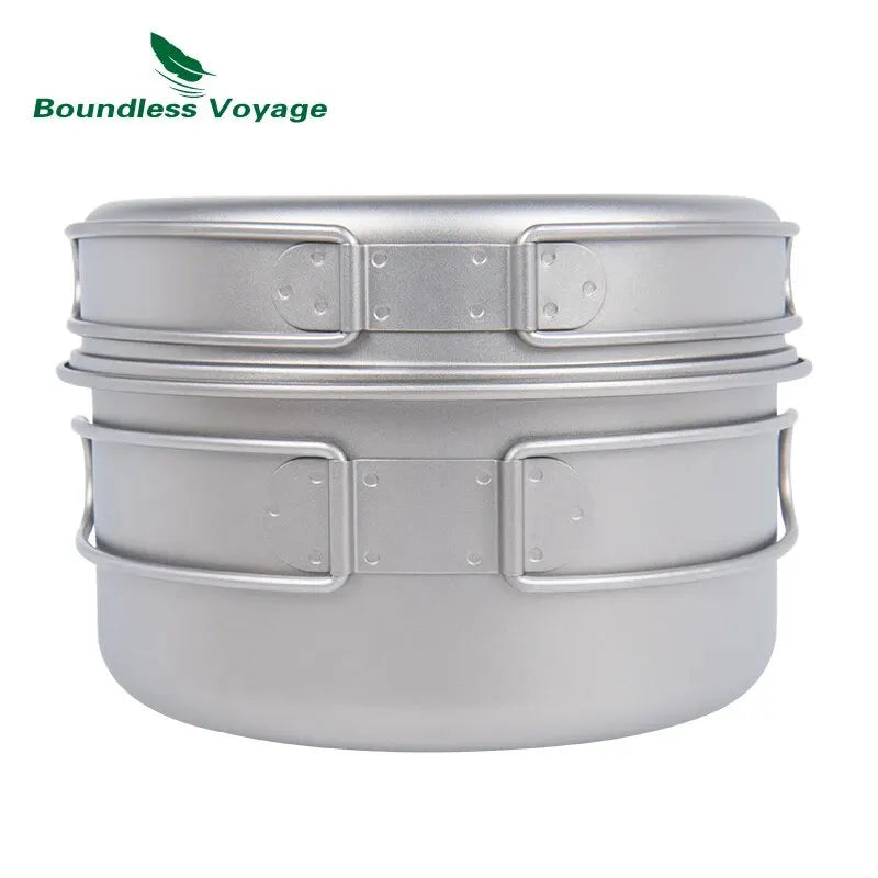 Titanium Kochtopf mit Pfanne Set für Camping – clever-campen Ansicht 4