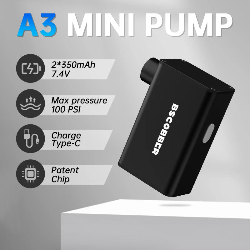 Tragbare Mini Pumpe für Fahrradreifen - 100PSI – clever-campen Ansicht 4