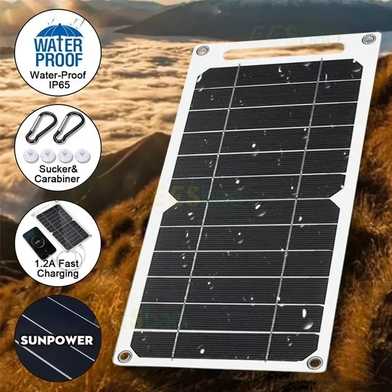 USB-Solarpanel faltbar für Handy & Powerbank – clever-campen Ansicht 2