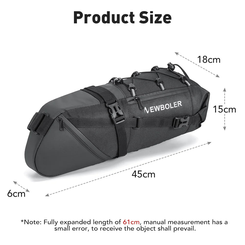 Wasserdichte Fahrradtasche 10L/13L für MTB und Rennrad – clever-campen Ansicht 3