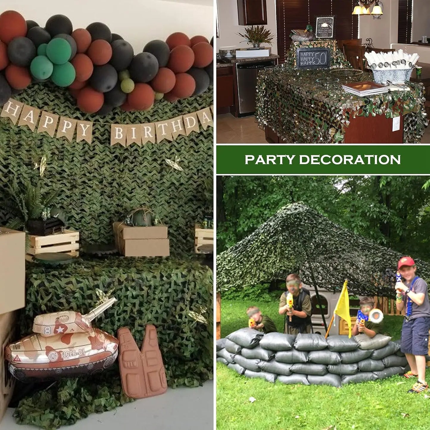 Camouflage Netz für Sonnenschutz und Outdoor-Aktivitäten – clever-campen Ansicht 5