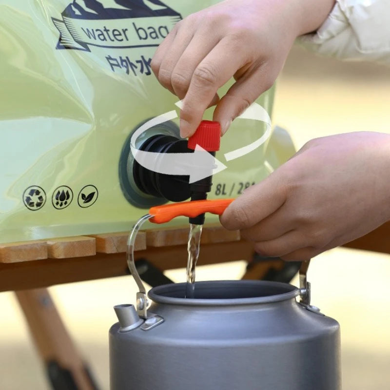 Faltbare Wasserlagerungstasche 8L für Outdoor & Camping – clever-campen Ansicht 3