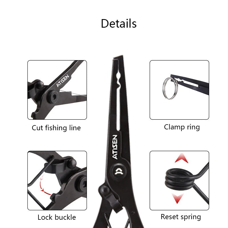 Multifunktionale Angelzange mit Fischgreifer – clever-campen Ansicht 6