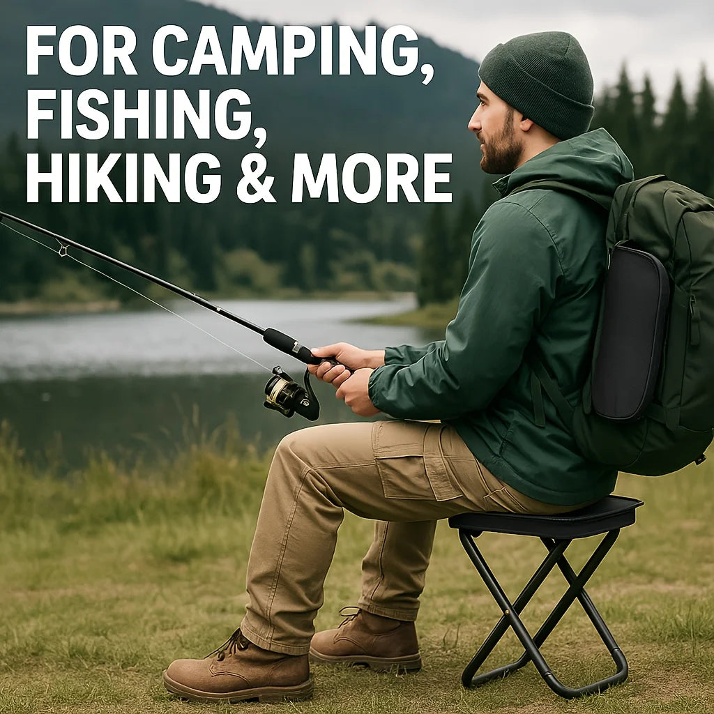 Kompakter Campingstuhl für Outdoor-Angeln – clever-campen Ansicht 3