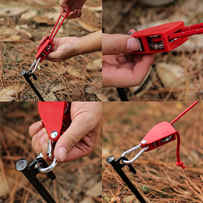 Verstellbarer Camping Seilspanner mit Karabiner 4/5m – clever-campen Ansicht 4