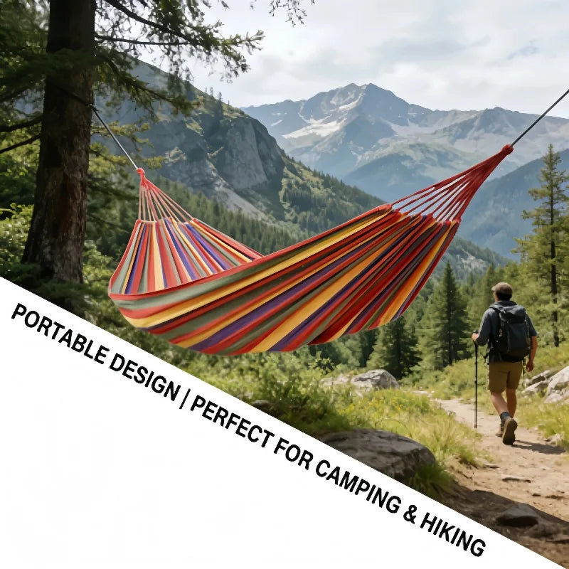 Robuste Hängematte aus Canvas für Erwachsene – clever-campen Ansicht 5
