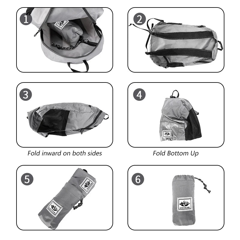 20L Faltbarer Rucksack für Outdoor & Reisen – clever-campen Ansicht 4