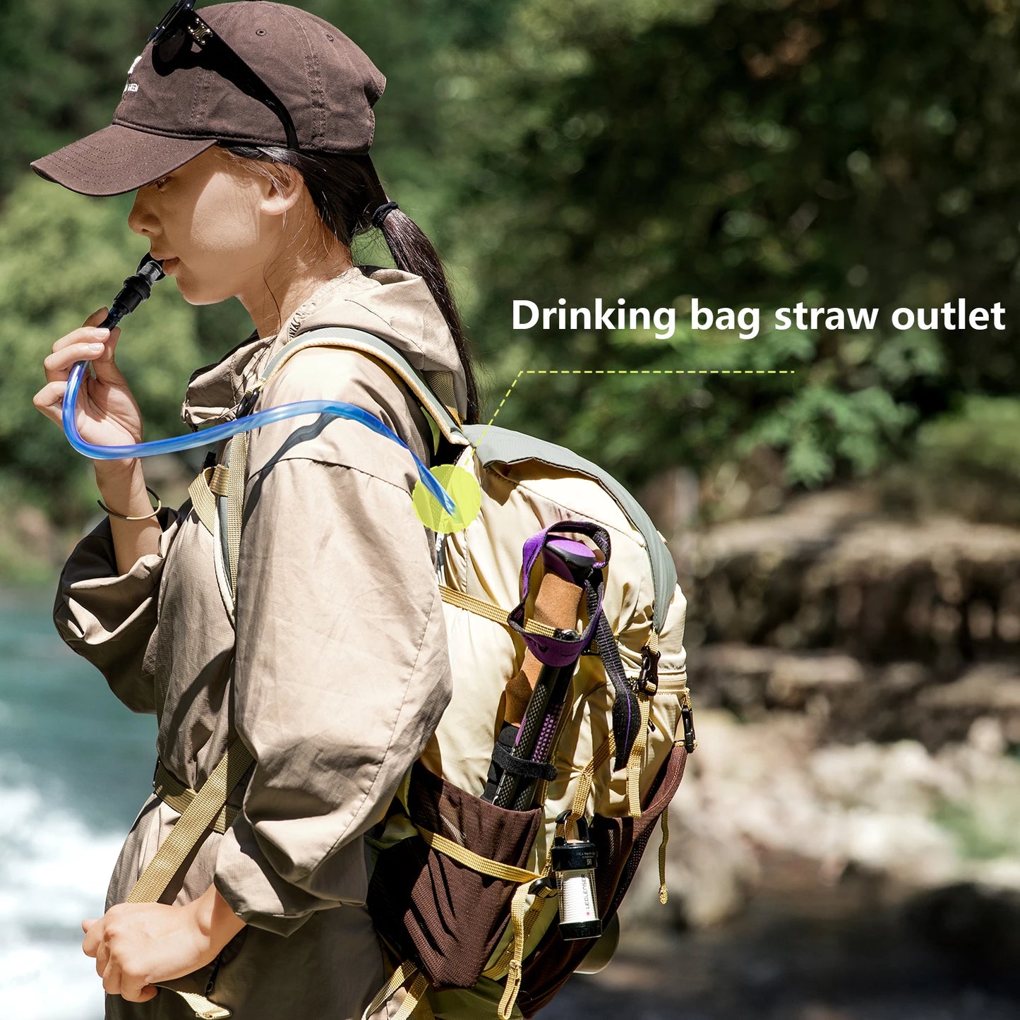 BISINNA 22L Wanderrucksack faltbar, wasserdicht, ultraleicht – clever-campen Ansicht 4